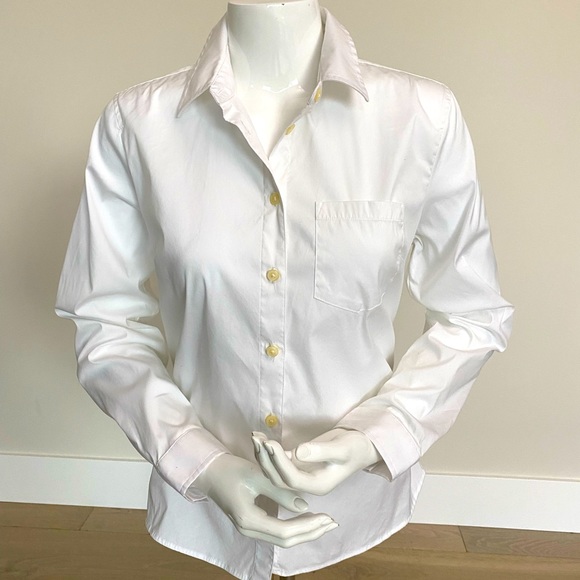 Banana Republic White Blouse Long Sleeved - Picture 3 of 11
